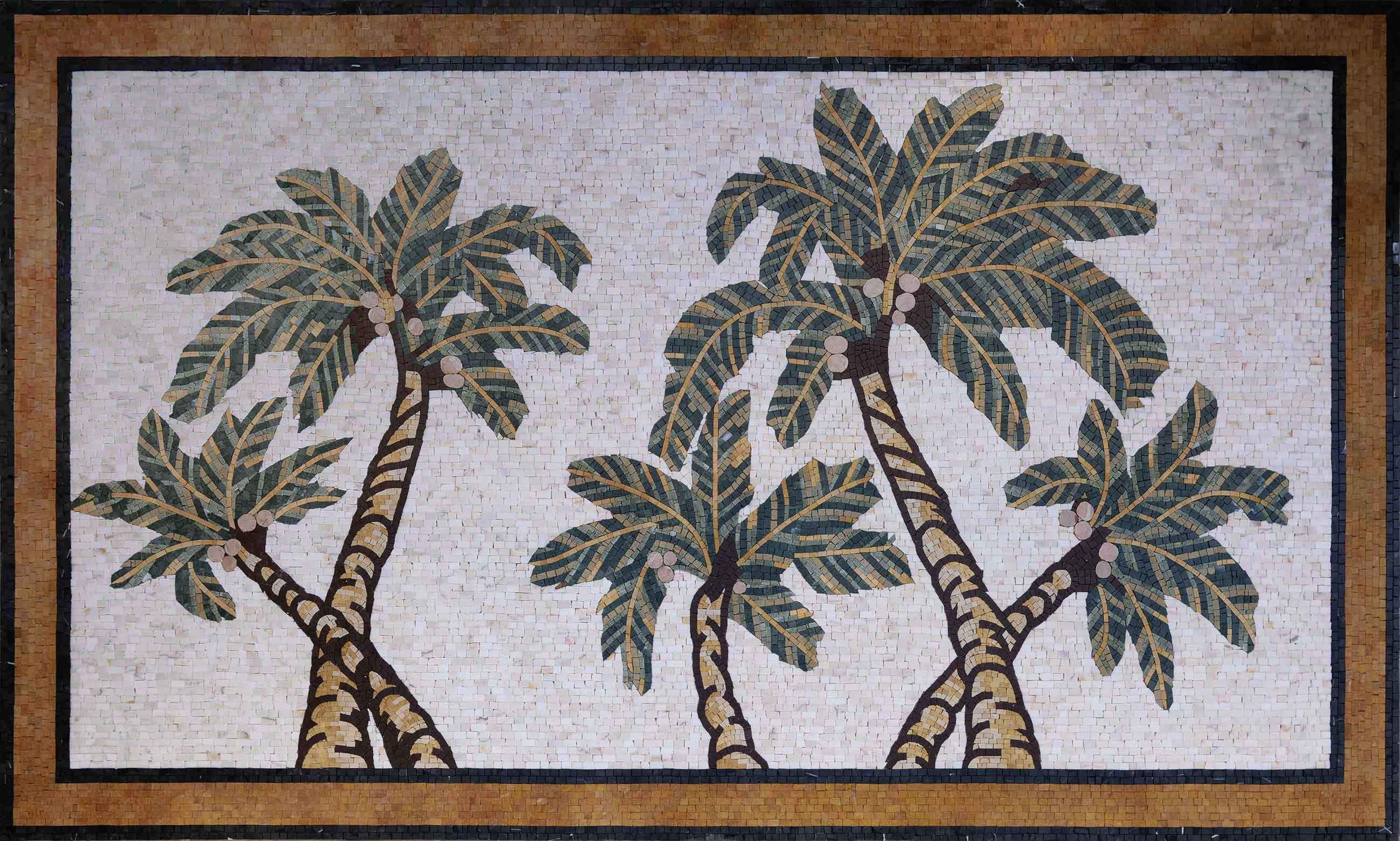 Five Palms Art - Mosaic Tile For Kitchen Backsplash - Mesh Backing