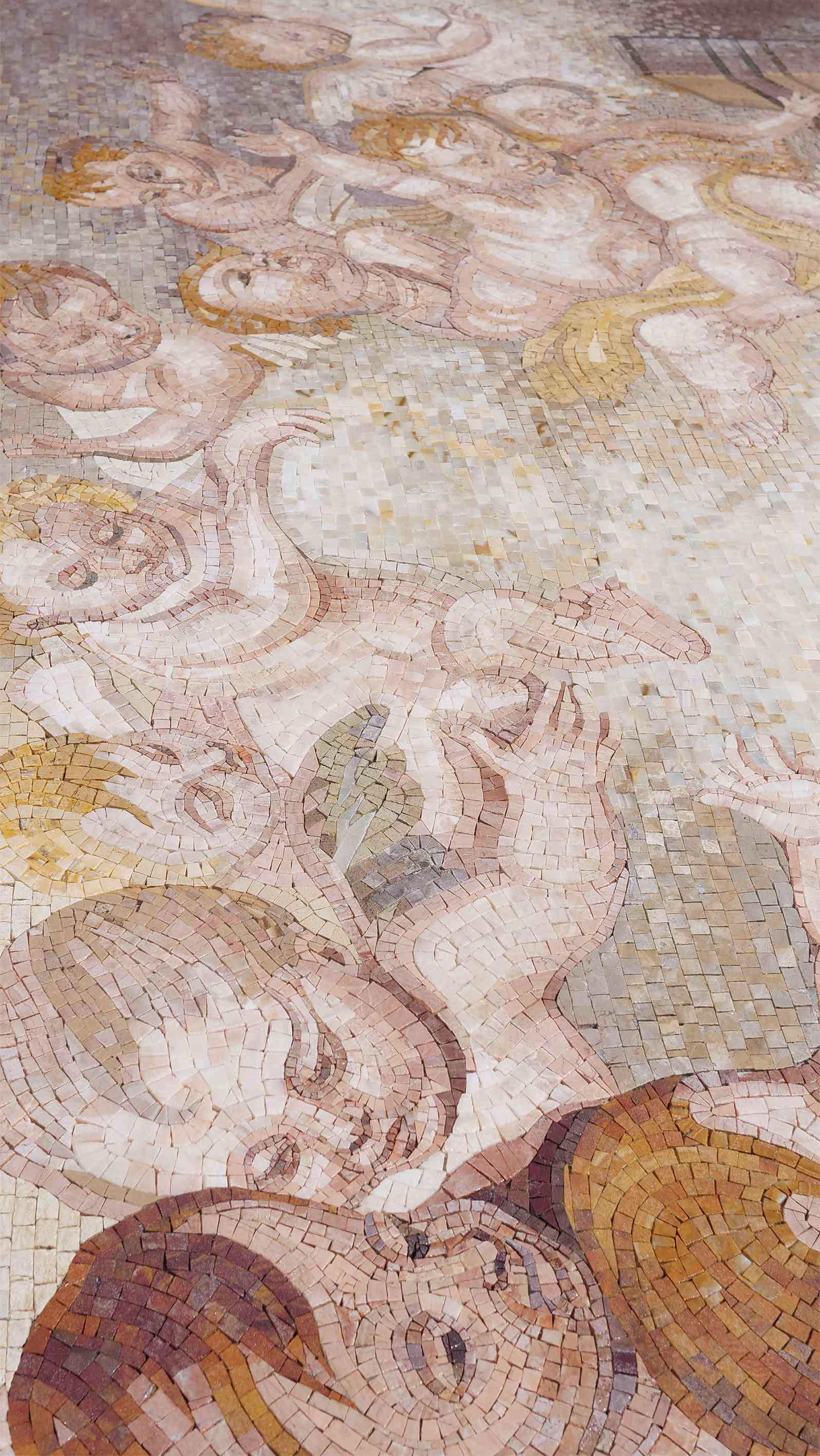 Annunciation Scene - Mosaico Mosaic Art Reproduction - Mesh Backing - Image 3