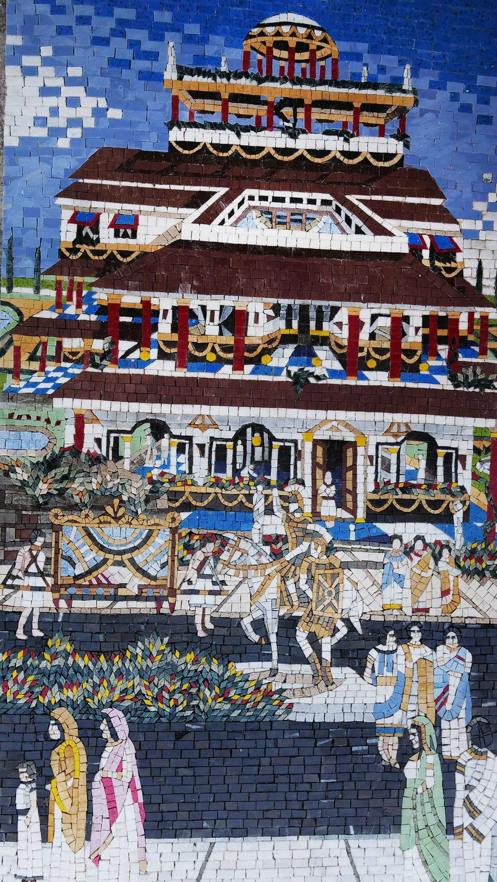 Ancient Town Architecture - Mosaic Art - Image 3