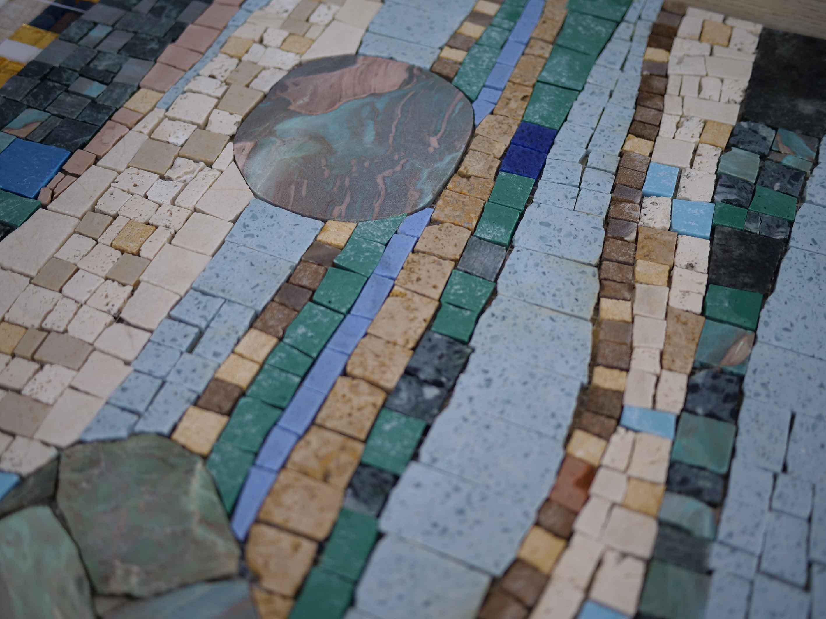 Abstract Shapes - Mosaic Tree - Mesh Backing - Image 2