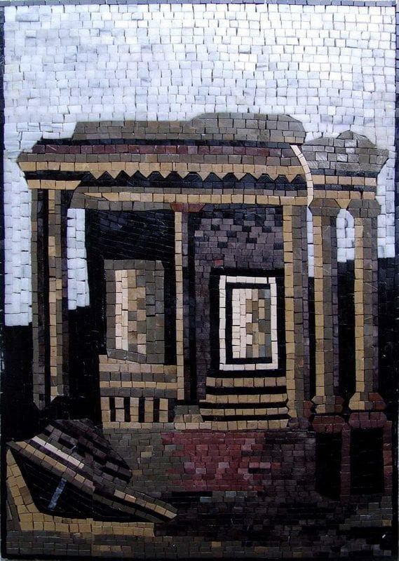 Architectural Building Facade - Mosaic Flooring Custom - Mesh Backing