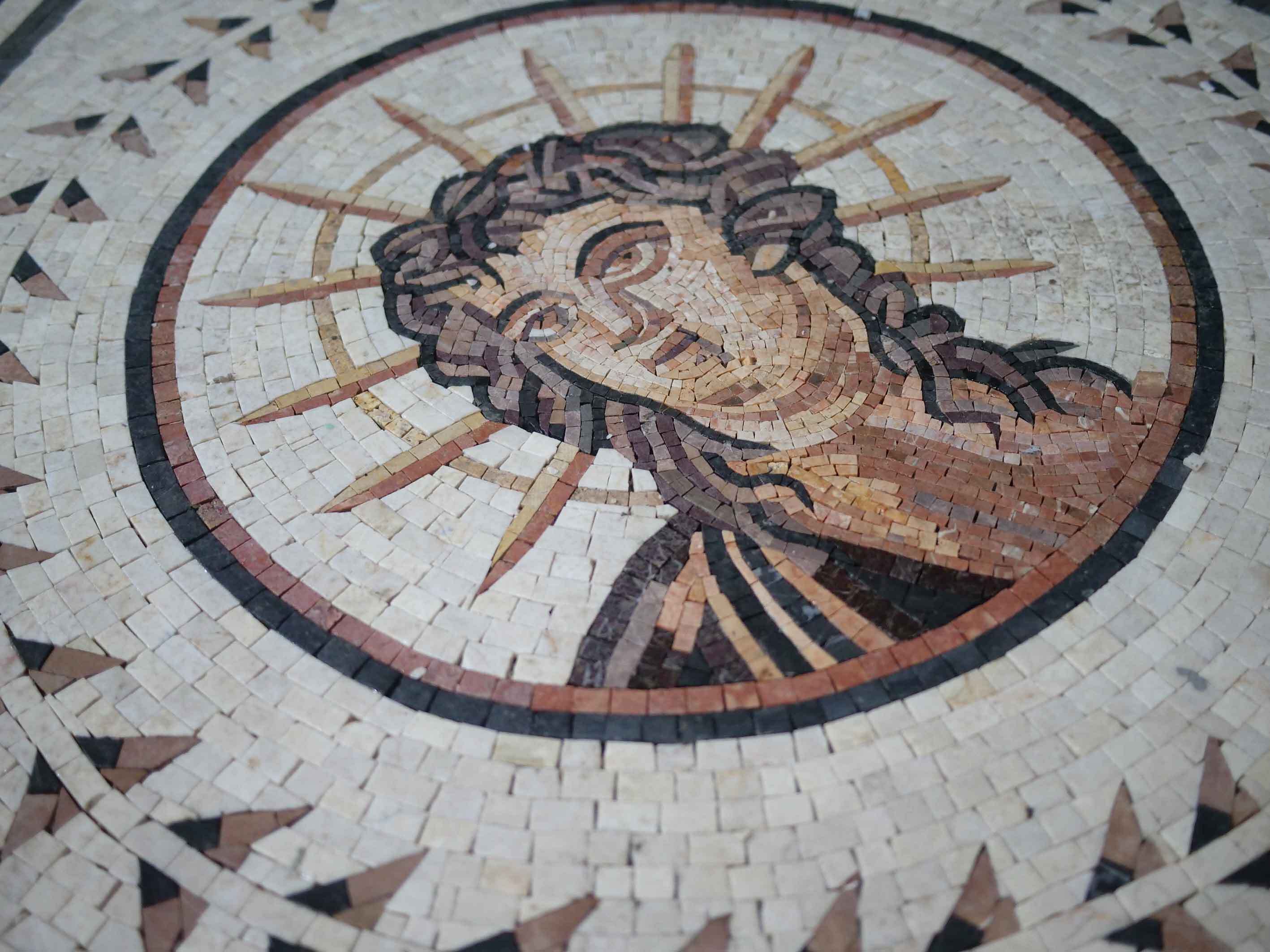 Casa Del Planetario Circular Figures - Mosaic Wall Art Outdoor - Mesh Backing - Image 3