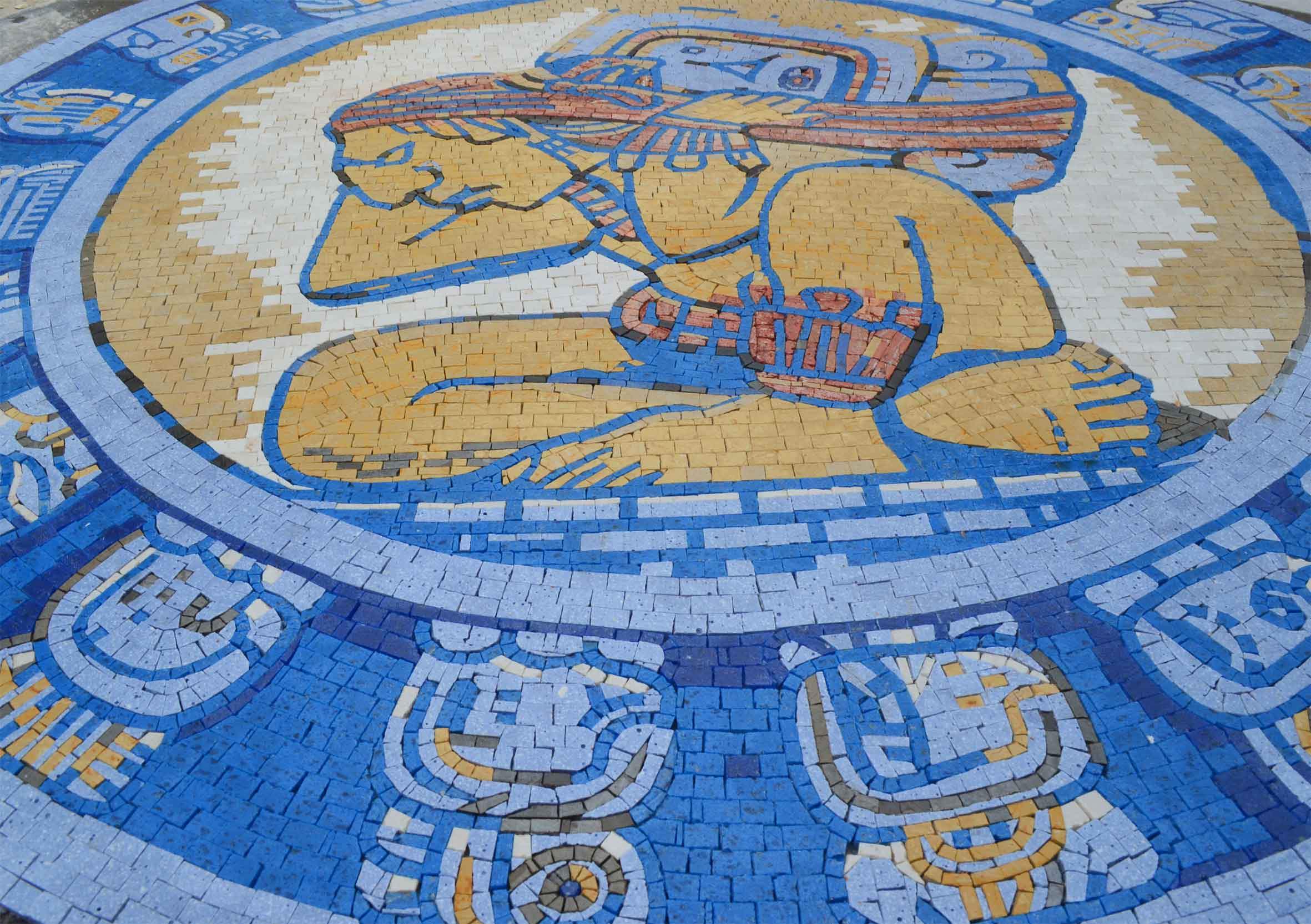 Mosaic Medallion - Mayan Calendar - Image 2