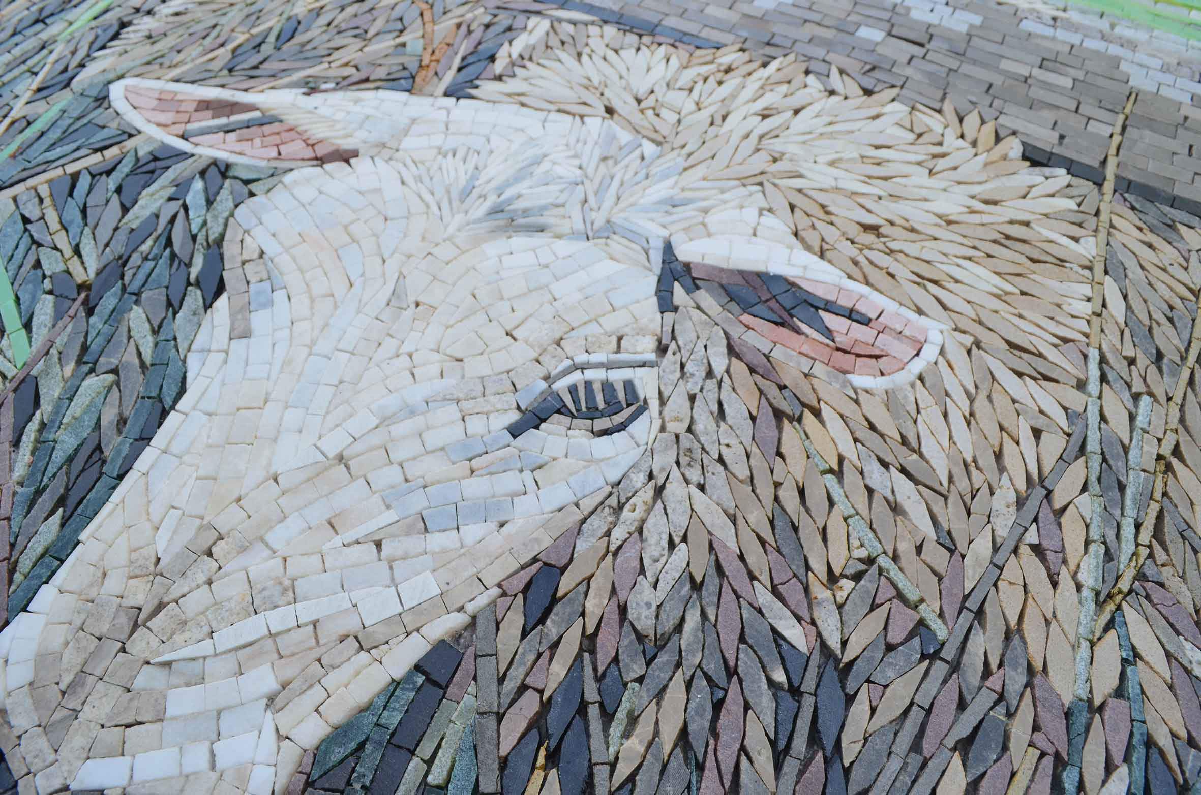 Sheep Pattern - Custom Mosaic Tile Serenity Luxury Handmade Artistry - Mesh Backing - Image 2