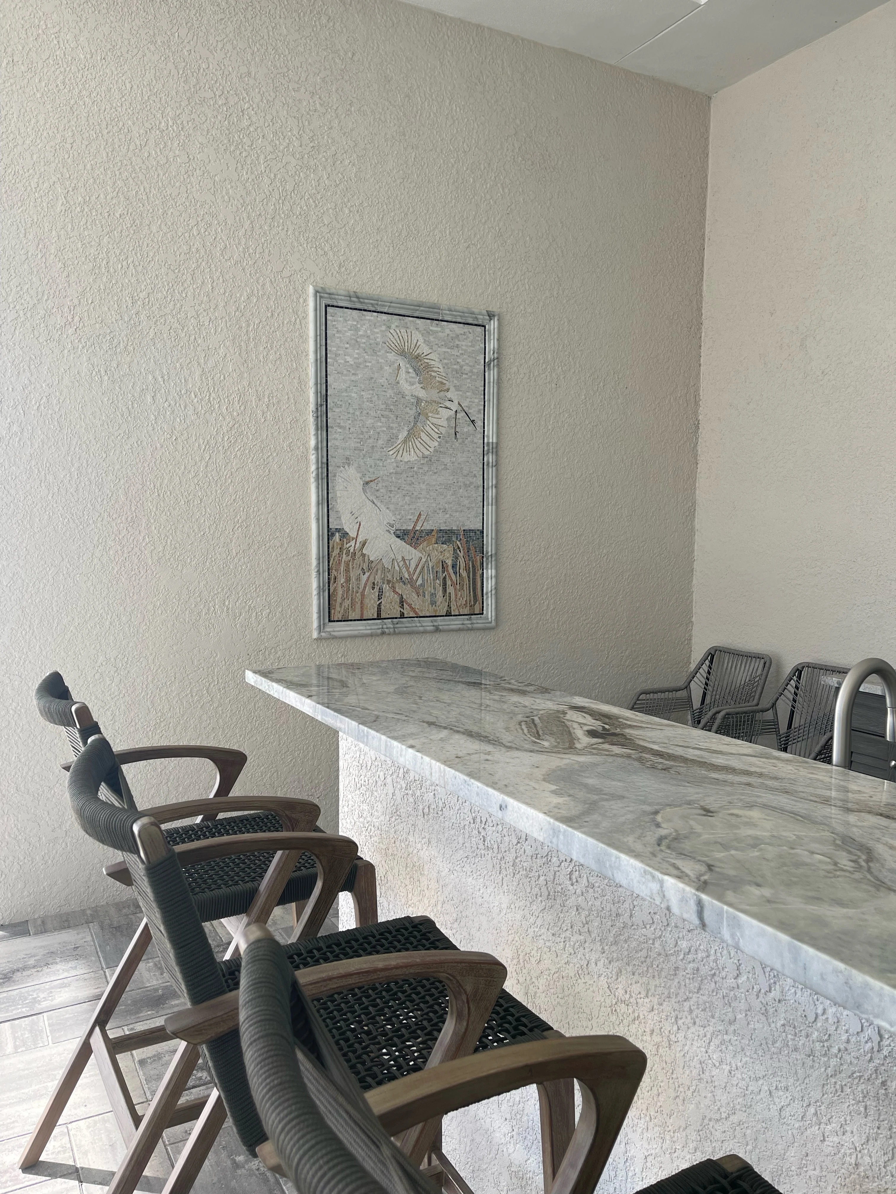 Mosaic Artwork - Soaring Pelicans - Image 3