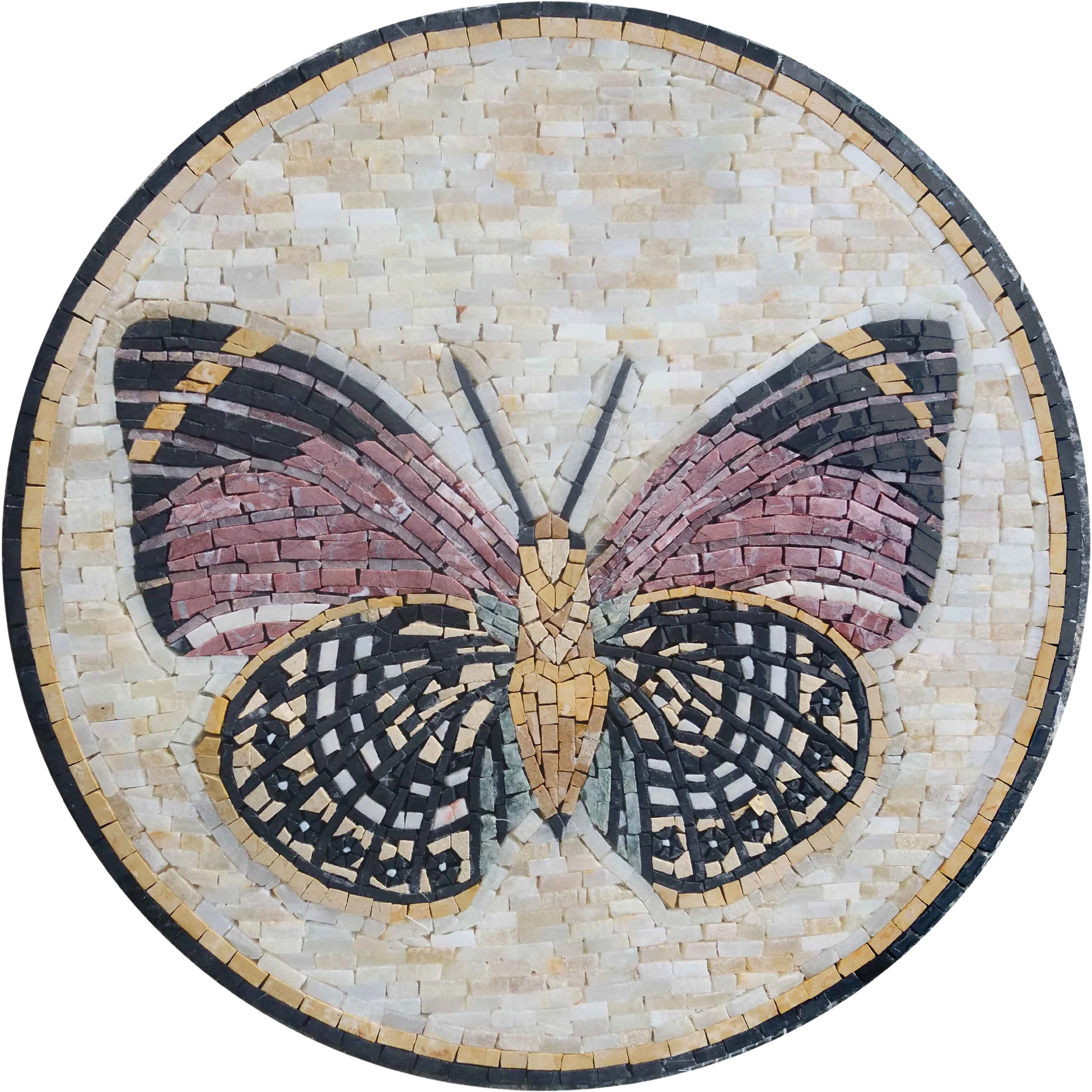 Mosaic Medallion - Butterfly Design