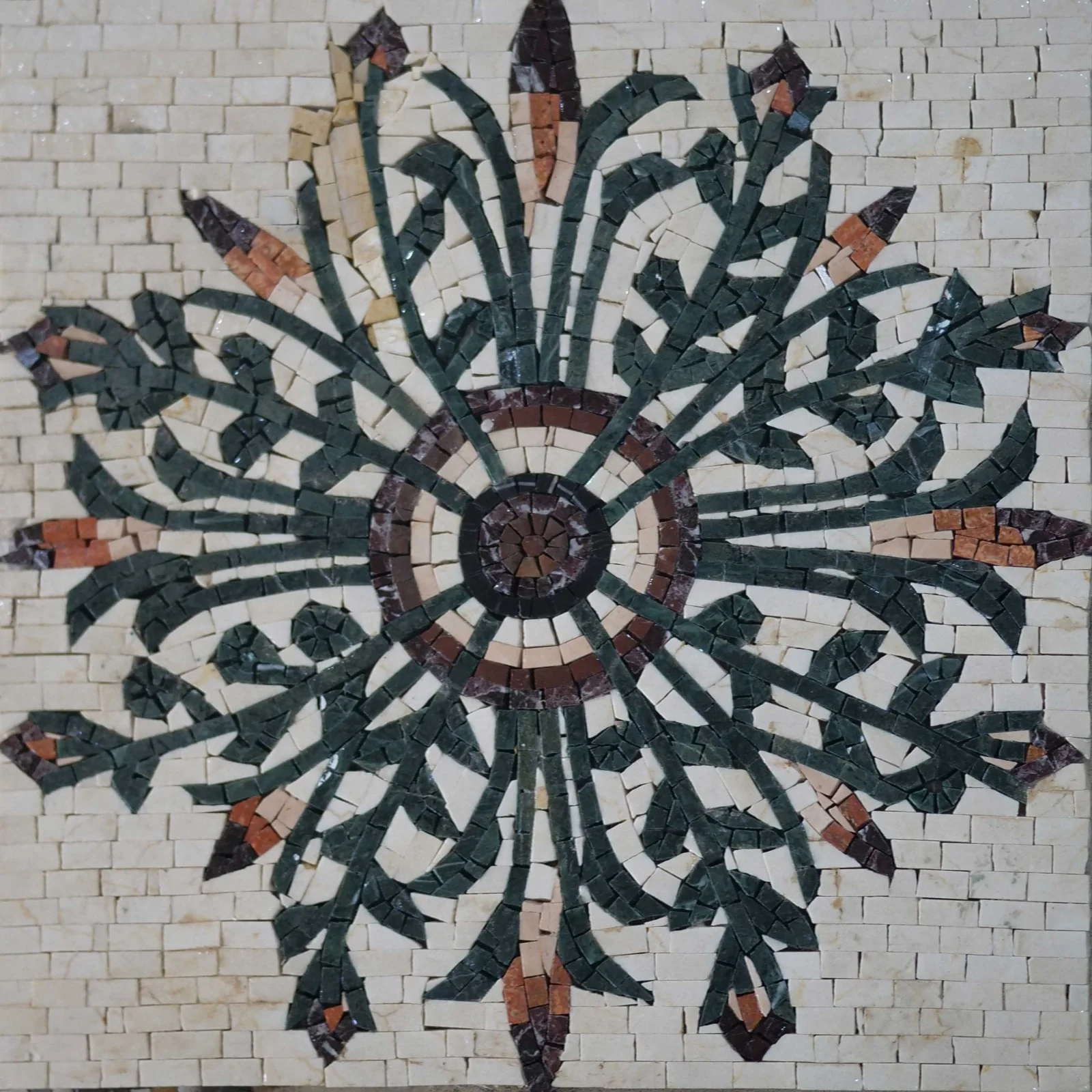 Floral Mosaic Art Panel - Camille - Image 2