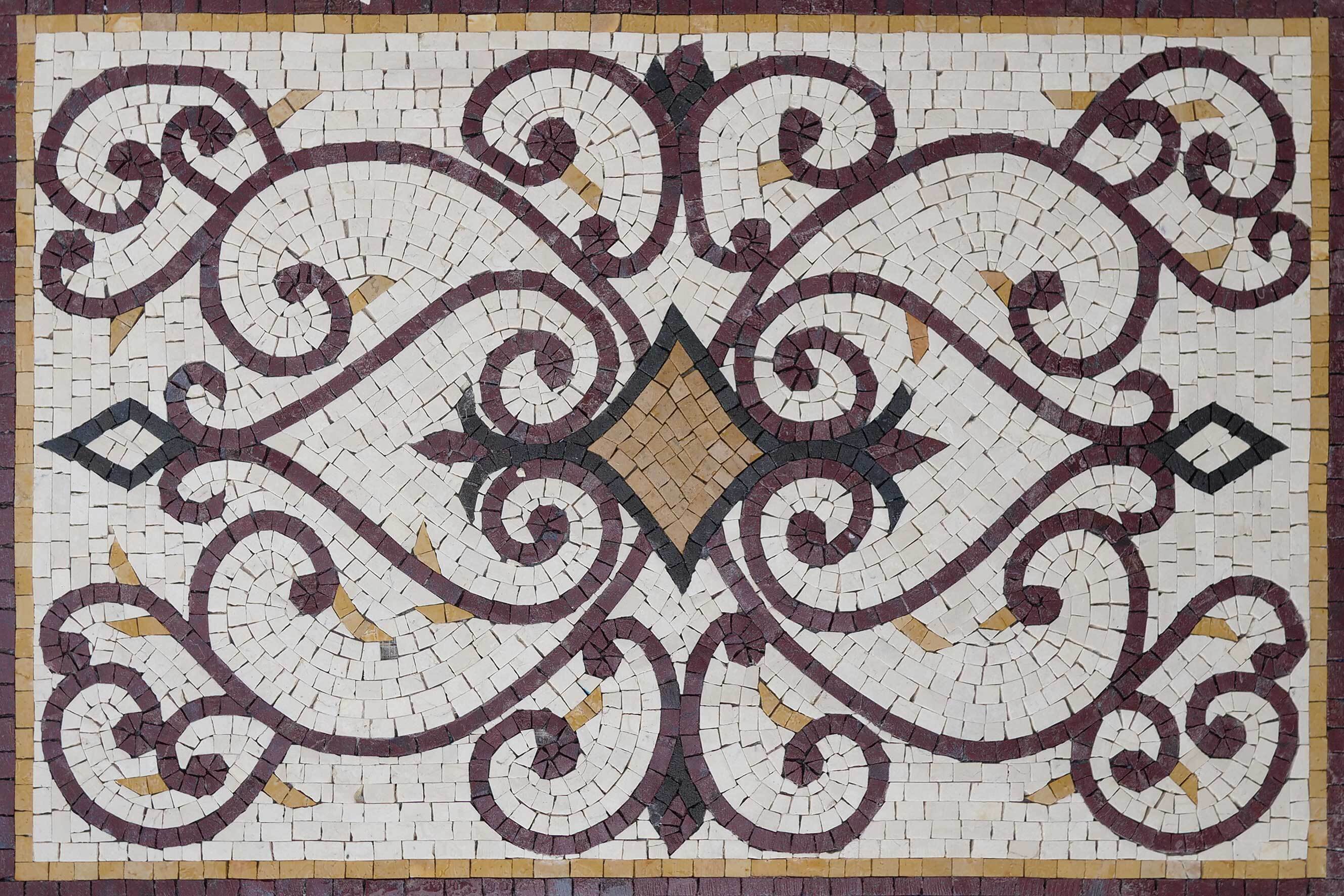 Varinad's Rectangular Rug Mosaic Tile Art