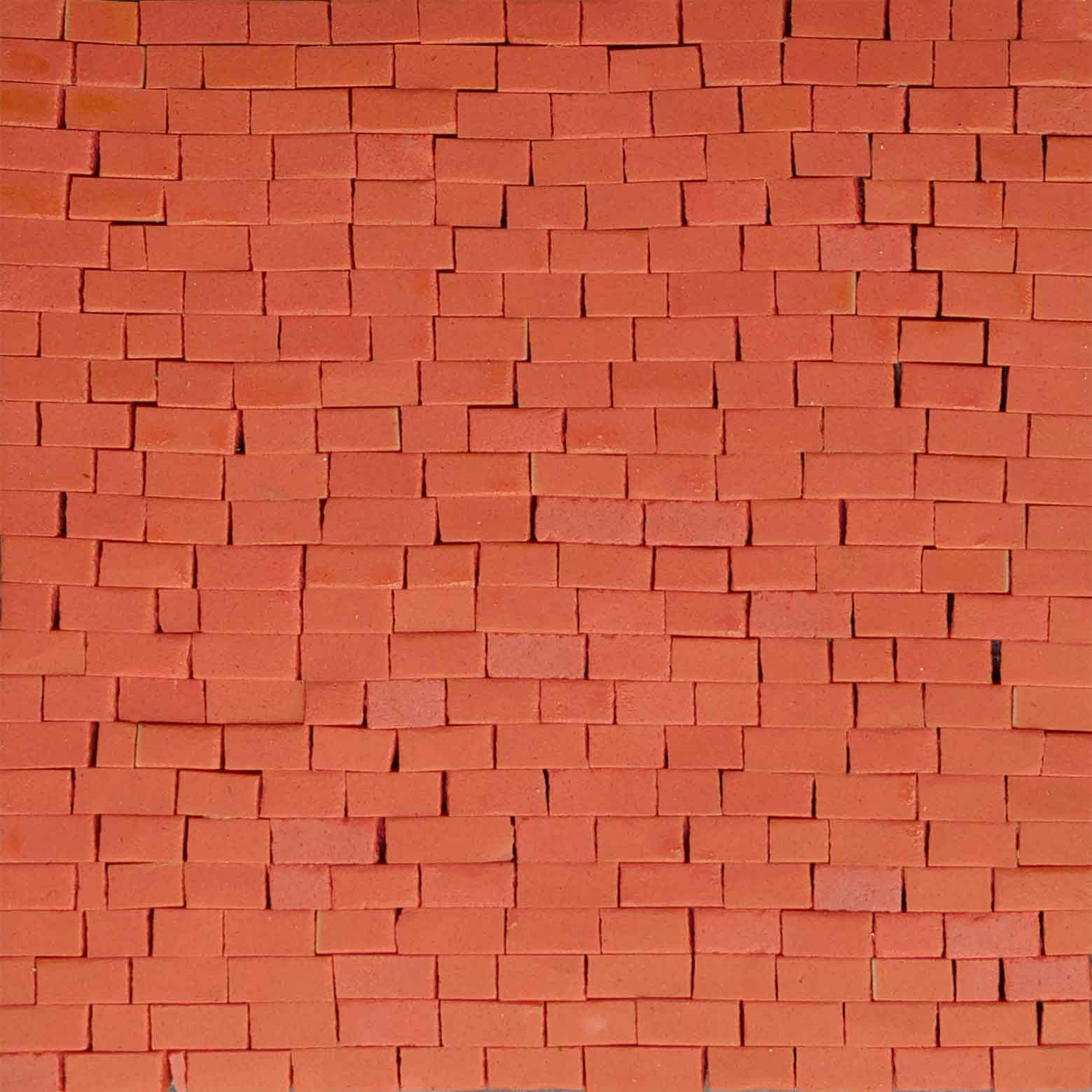 Brick Pattern - Custom Mosaic Art Quartz Sheet - Mesh Backing