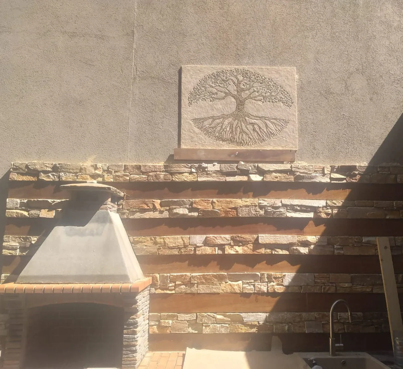 Eternal Tree Life - Marble Mosaic Tile Art - Mesh Backing - Image 4