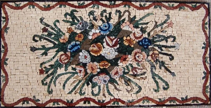 Mosaic Tile Patterns - Beautiful Floral | Luxury Handcrafted Mosaic Art