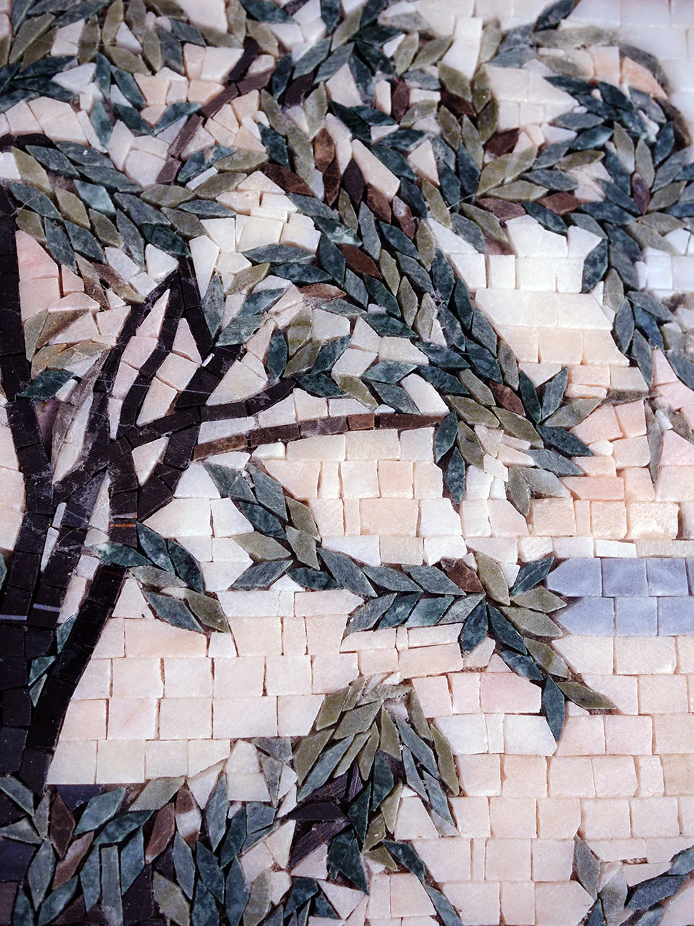 Nature Tapestry Olive Tree - Mosaic Tabletops Luxury Art - Mesh Backing - Image 2