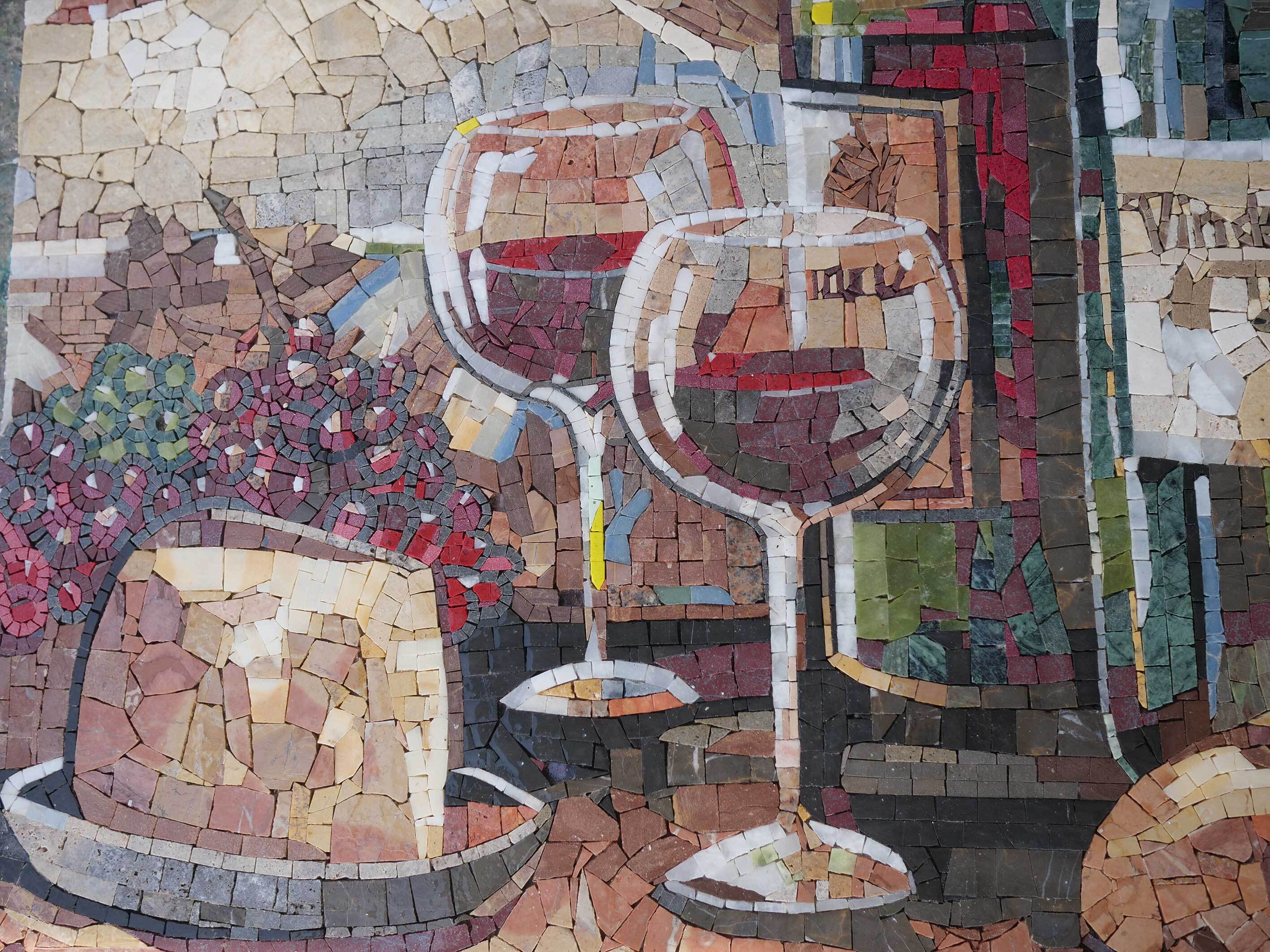 Food Mosaic Art - Wine & Cheese Night - Image 3