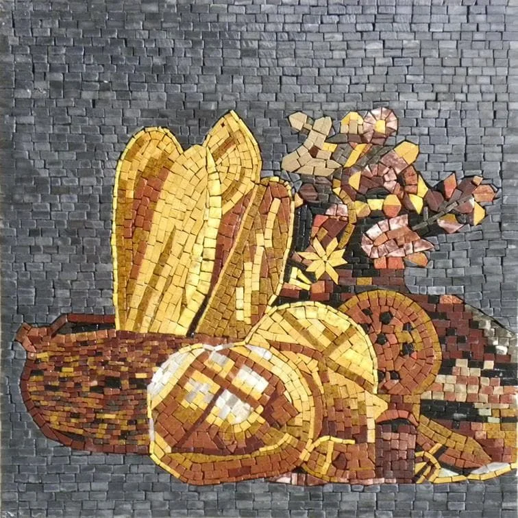 Still Life - Marble Mosaic Daily Bread - Mesh Backing