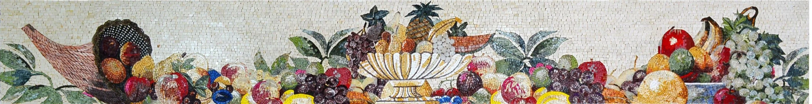 Fruit Still Life - Marble Mosaic Patterns Esotico - Mesh Backing