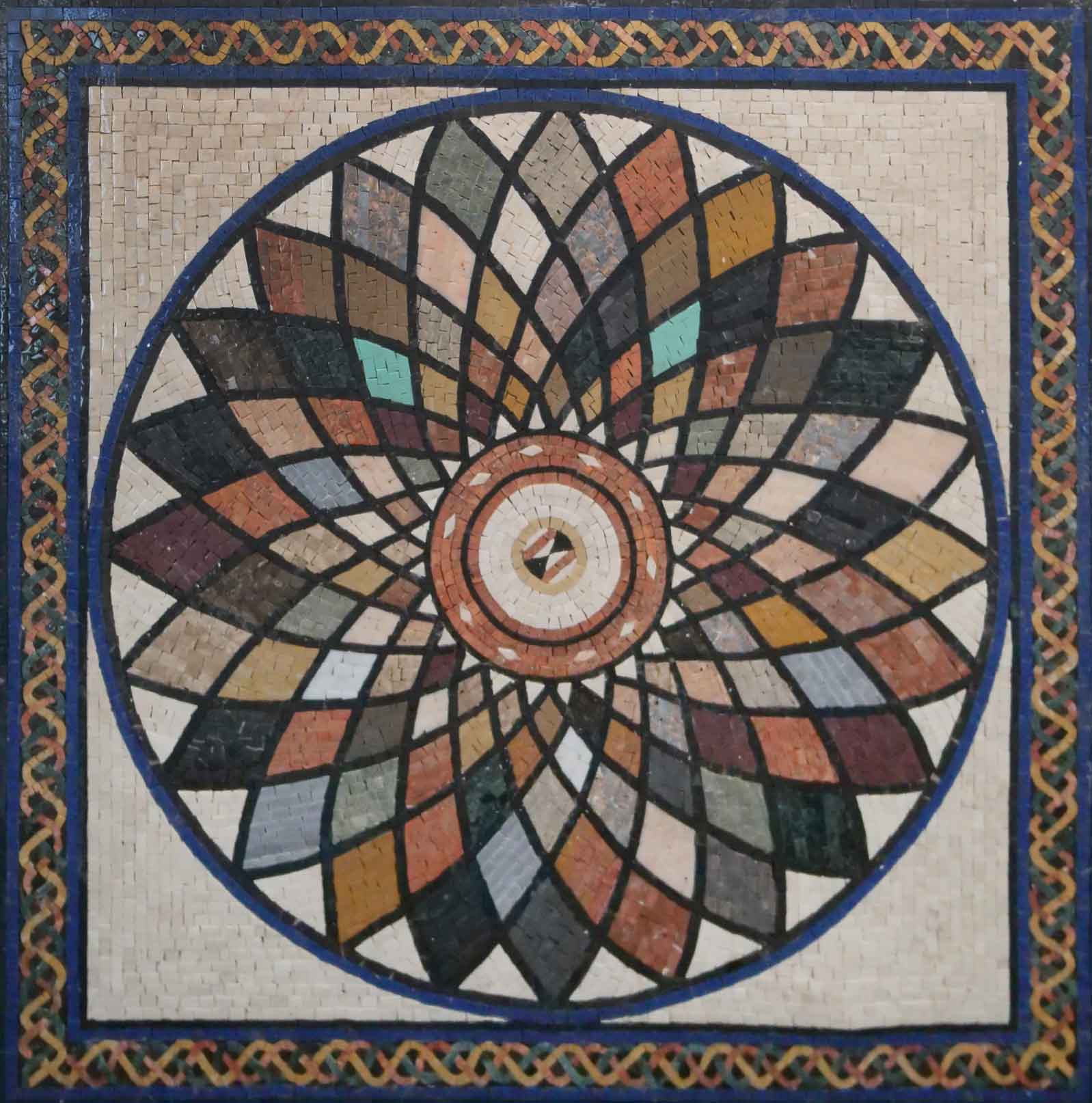 Floral Pattern - Bathroom Renovation Mosaic Art - Mesh Backing