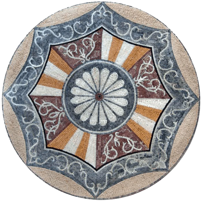 Medallion Art Tile - Auden Mosaic
