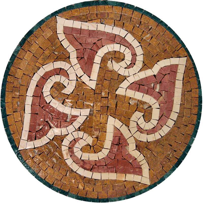 Medallion Mosaic - Angel Trumpets