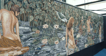 Bathing Mermaids - Marble Mermaid Mosaic - Mesh Backing - Image 3