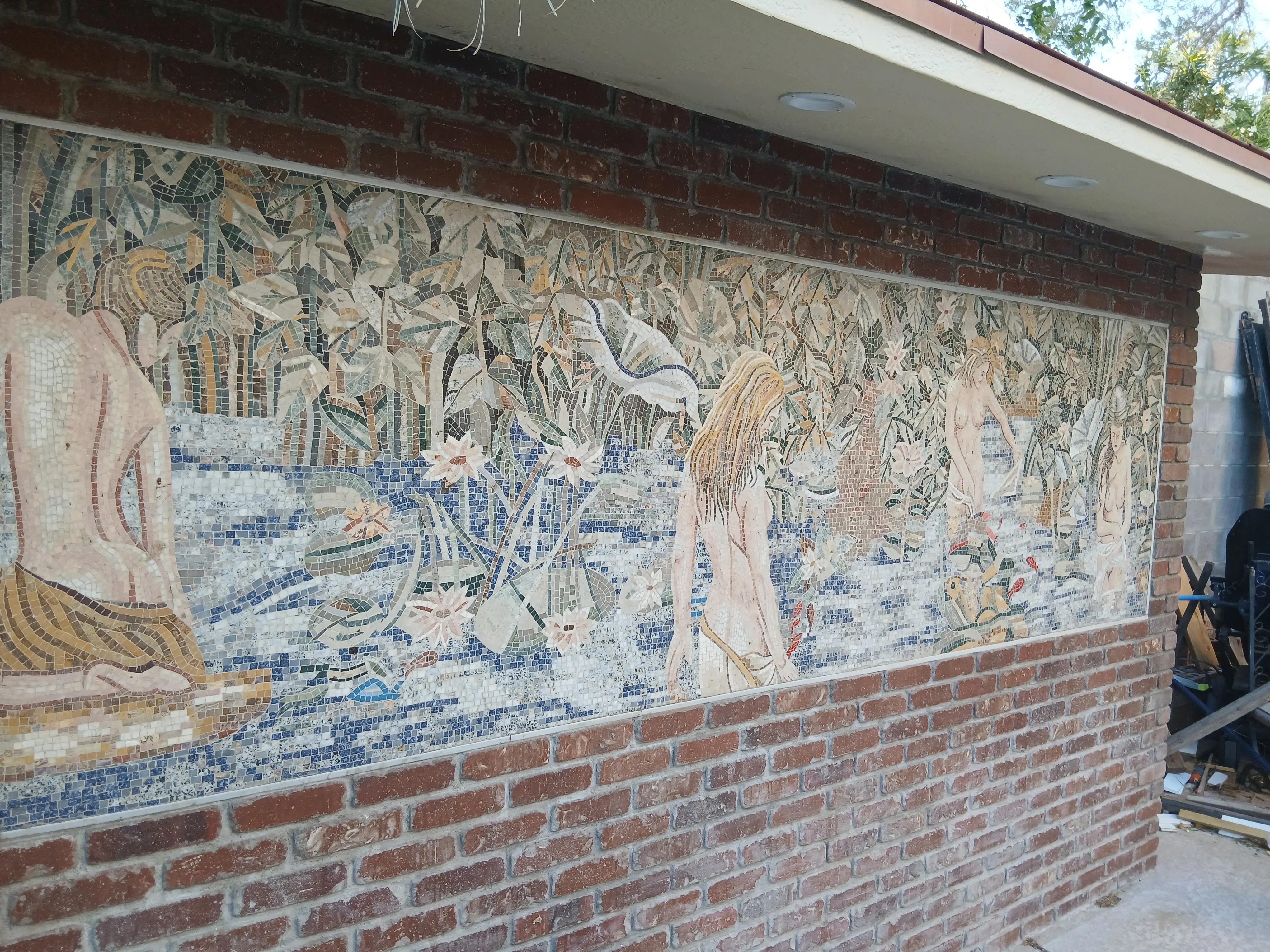 Bathing Mermaids - Marble Mermaid Mosaic - Mesh Backing - Image 4