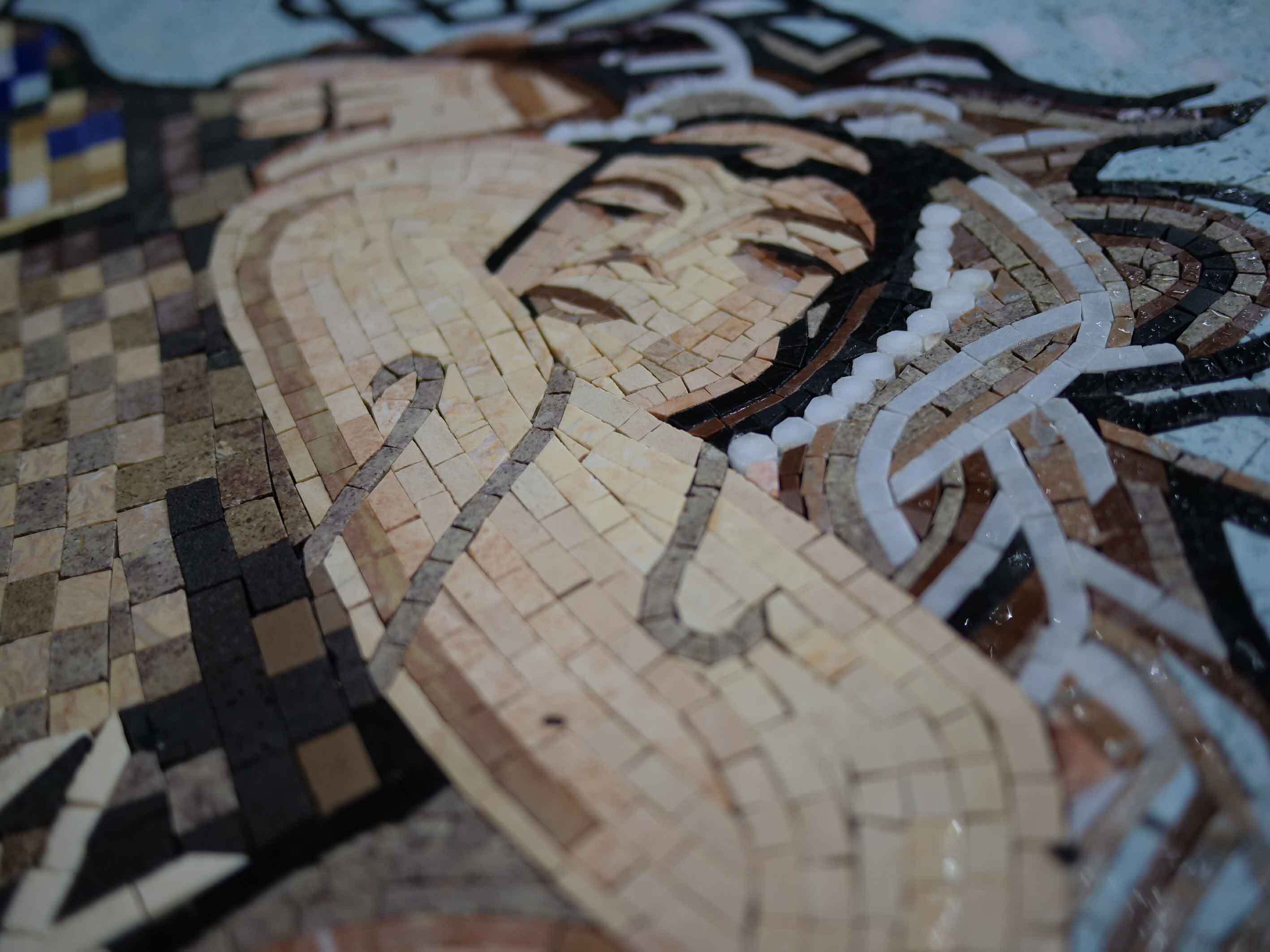 Reclining Figure - Home Renovations Mosaic Art - Mesh Backing - Image 2