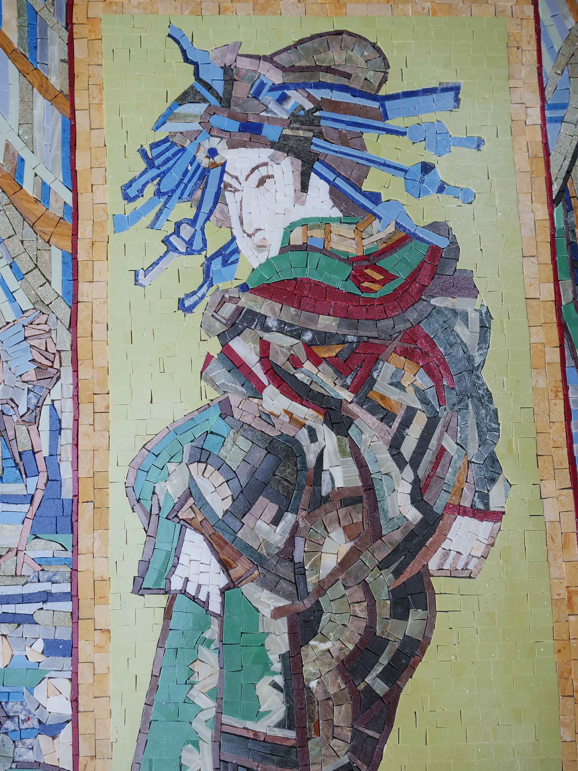 Vincent Van Gogh's Japenese Geisha - Mosaic Art Reproduction - Image 3