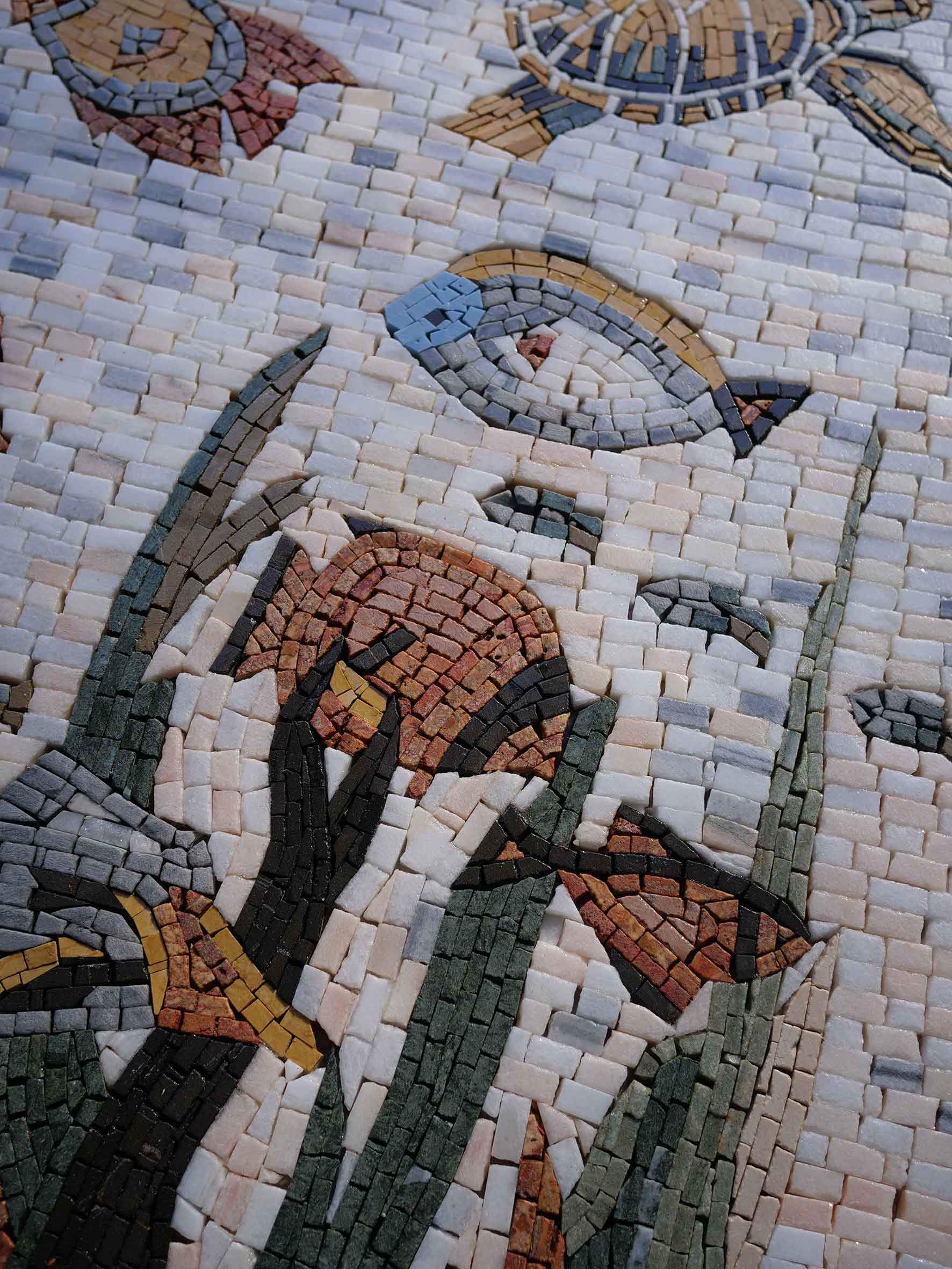 Under The Sea Fish And Turtle Art - Interior Design Mosaic - Mesh Backing - Image 2