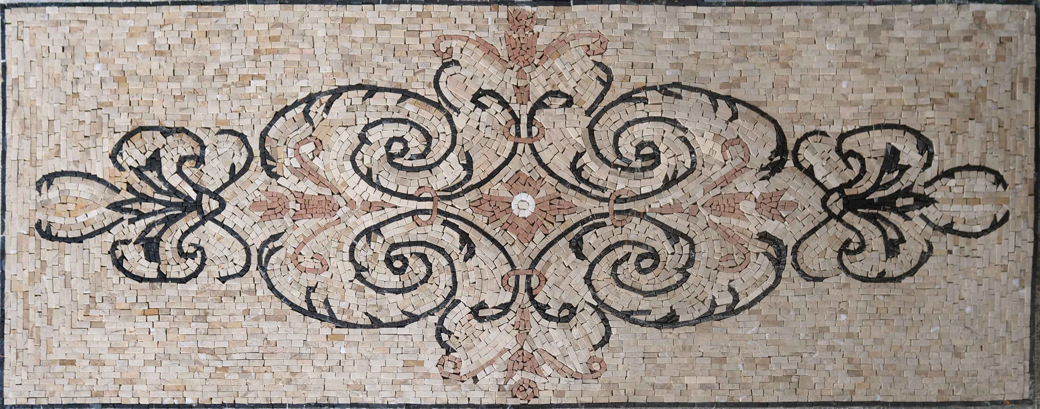 Royal Geometric Design - Byzantine Mosaic Pattern - Mesh Backing