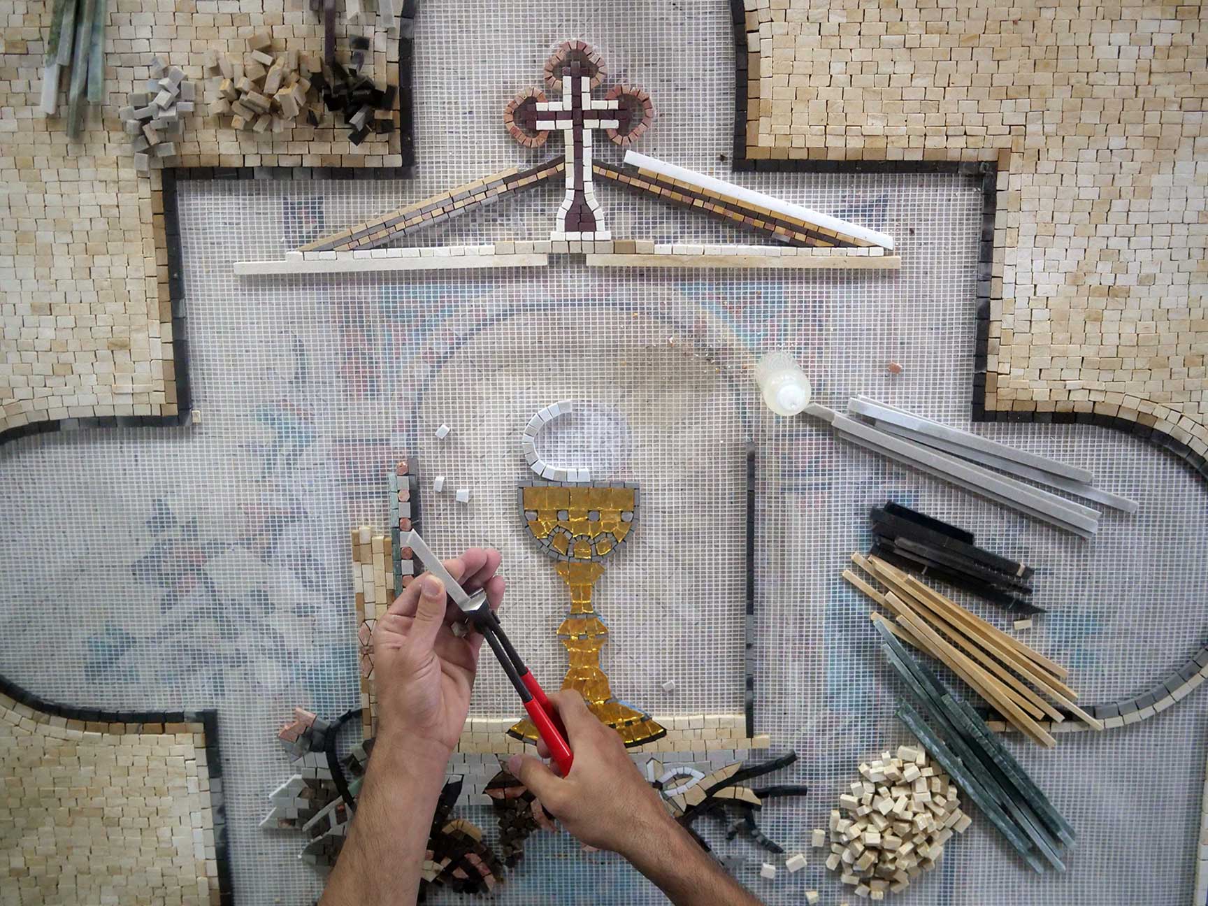 Christian Mosaic - The Church Cross - Image 4