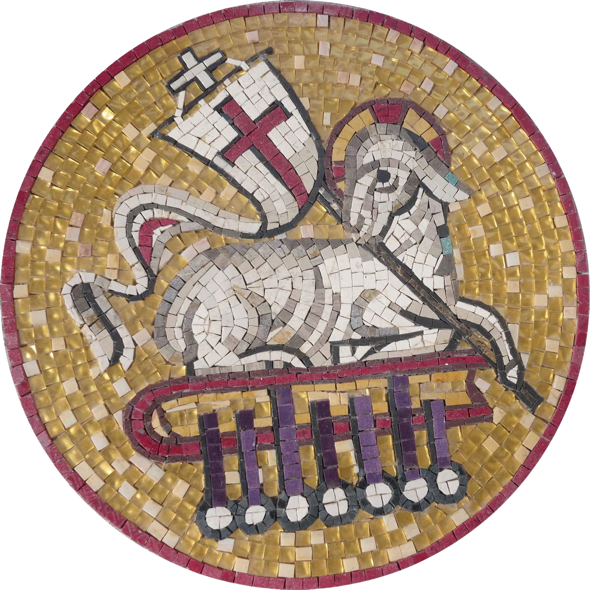 Lamb of God - Mosaic Art | Luxury Handcrafted Religious Mosaic