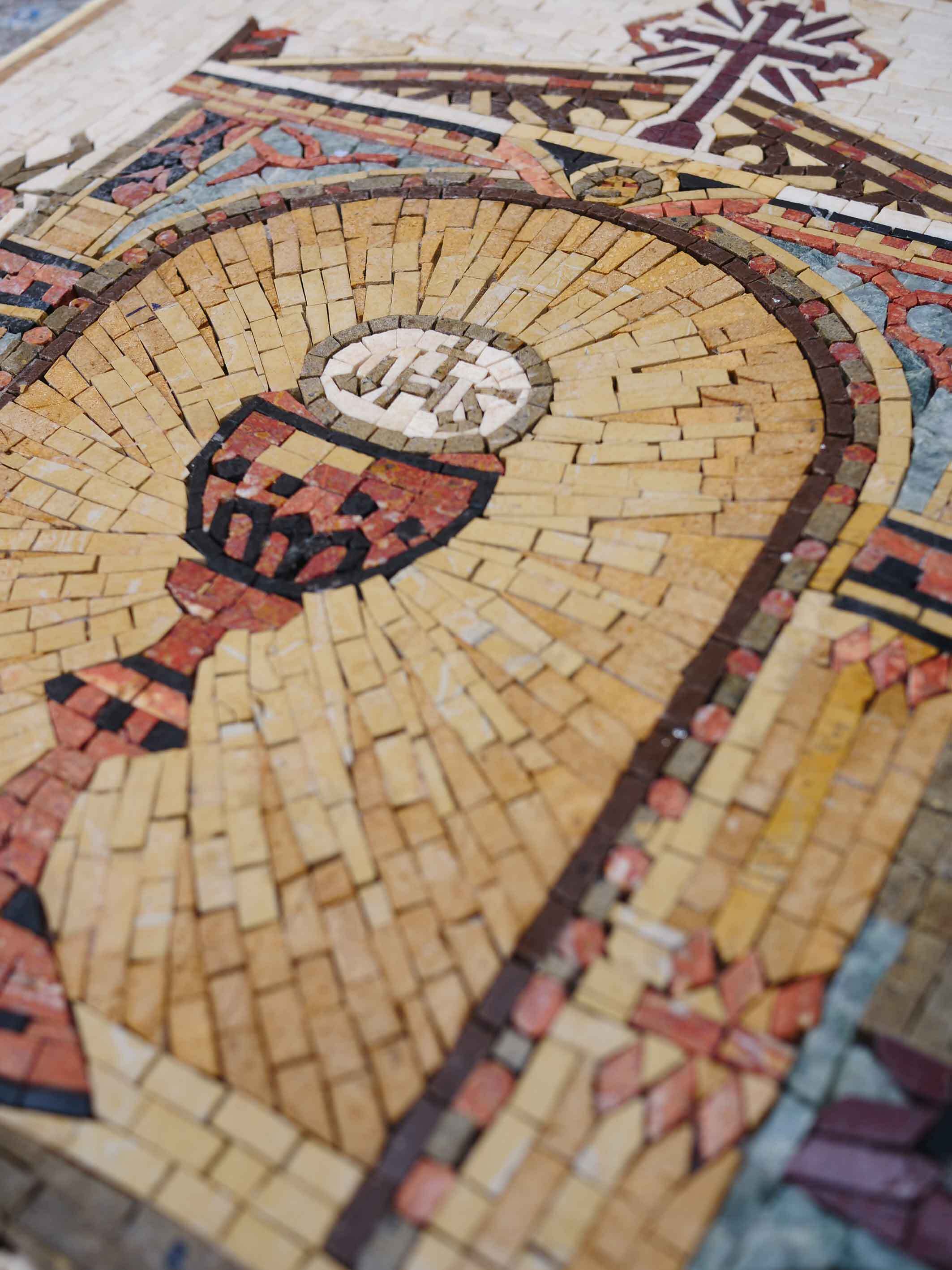Religious Iconography - Marble Luxury Home Decor Mosaic Art - Mesh Backing - Image 2