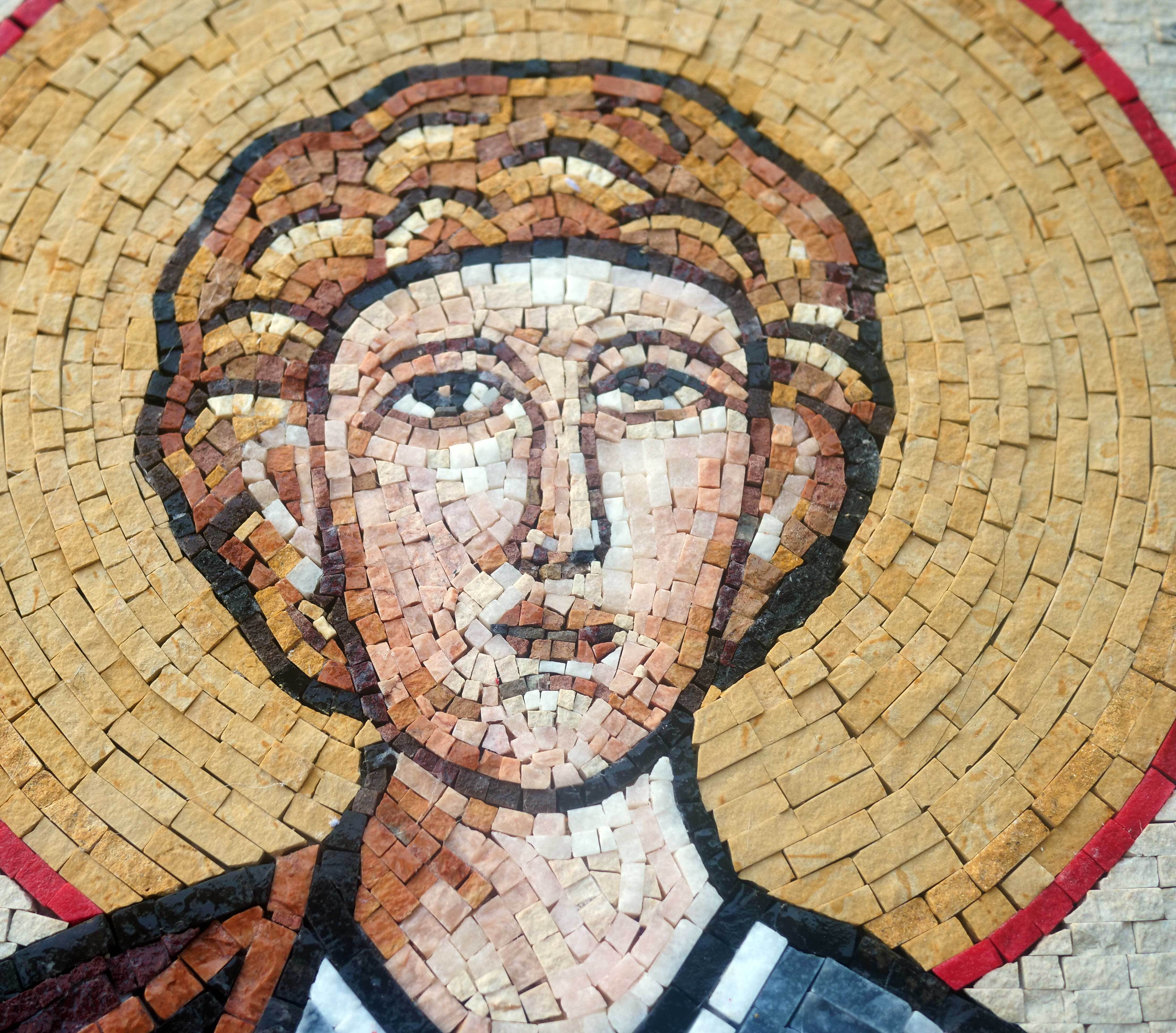 Saint George Religious Icon - Mosaic Tiles - Mesh Backing - Image 2