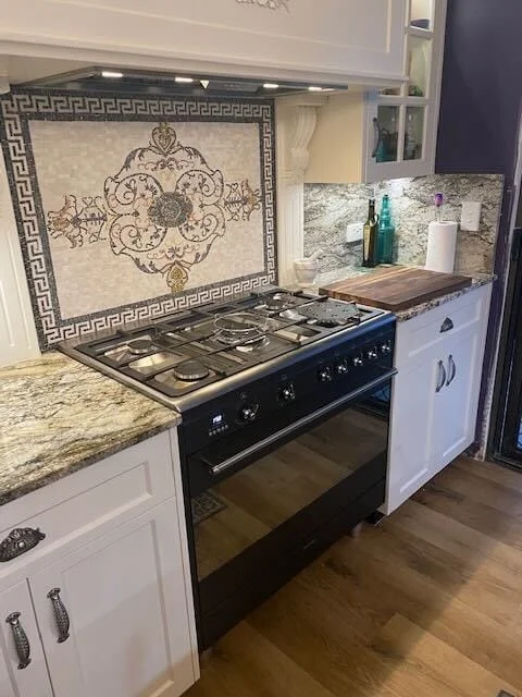 Ornate Pattern - Marble Mosaic Floor Wall Table Top - Mesh Backing - Image 4