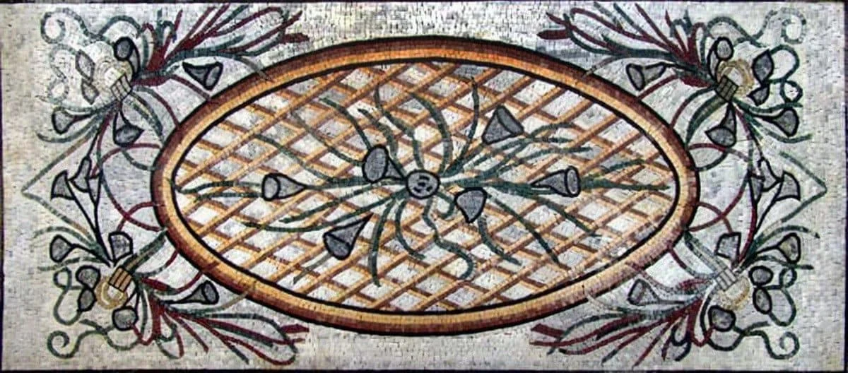 Octagon Floor Mosaic Design - Ley