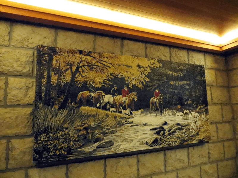Riders And Hounds - Marble Backsplash Mosaic Art - Mesh Backing - Image 2