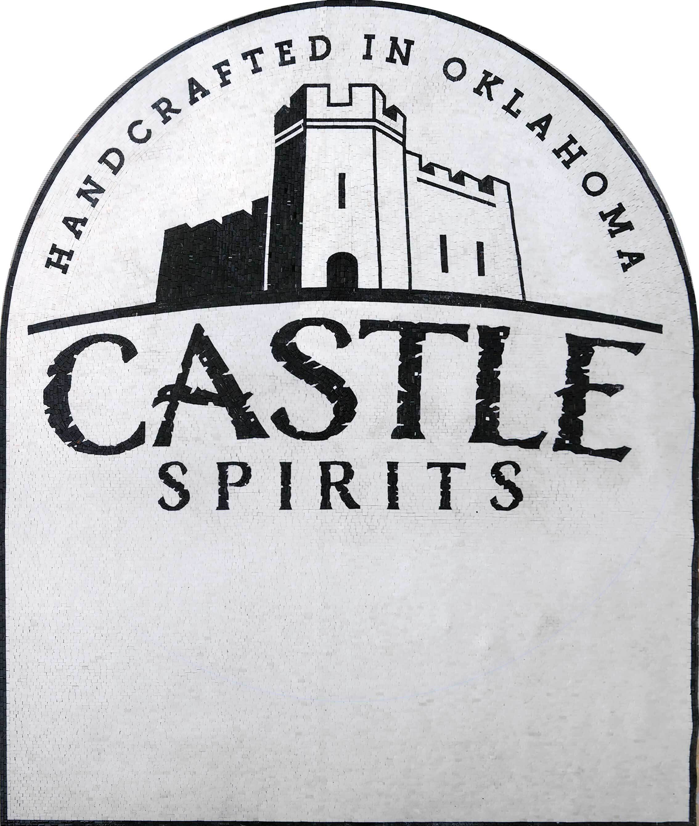 Castle Spirits Logo - Mosaic Peacock - Mesh Backing