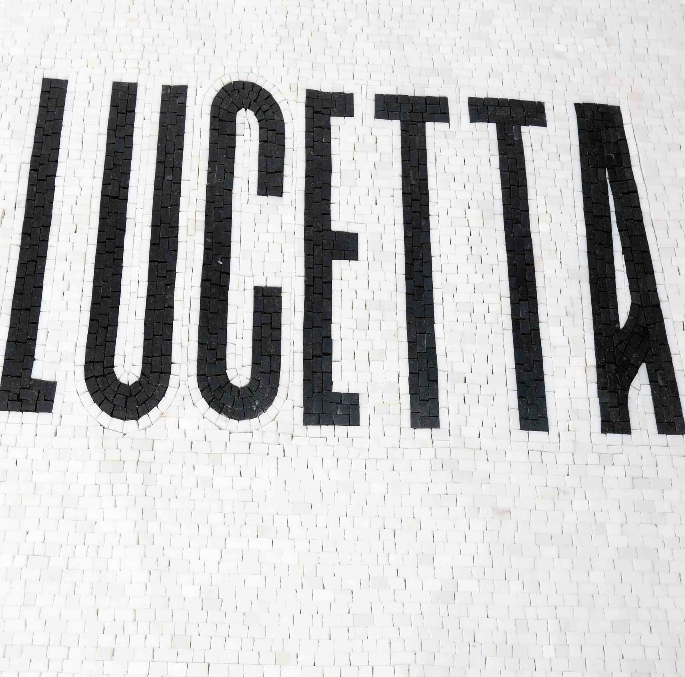 Lucetta Sign - Design Mosaic Personalized Art - Mesh Backing - Image 2