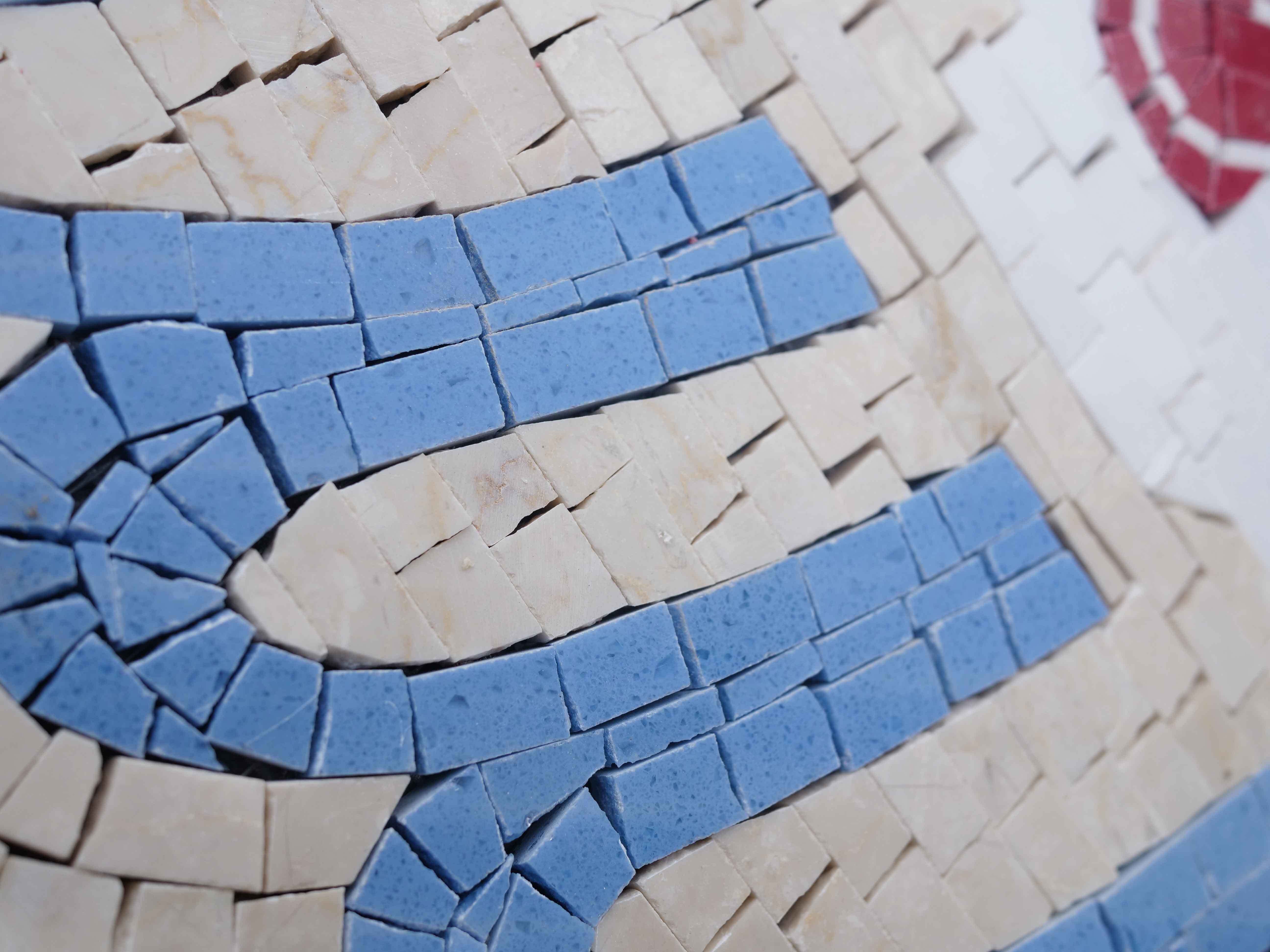 Sandcastle Putt Club Logo - Landscape Mosaic Custom Art - Mesh Backing - Image 2