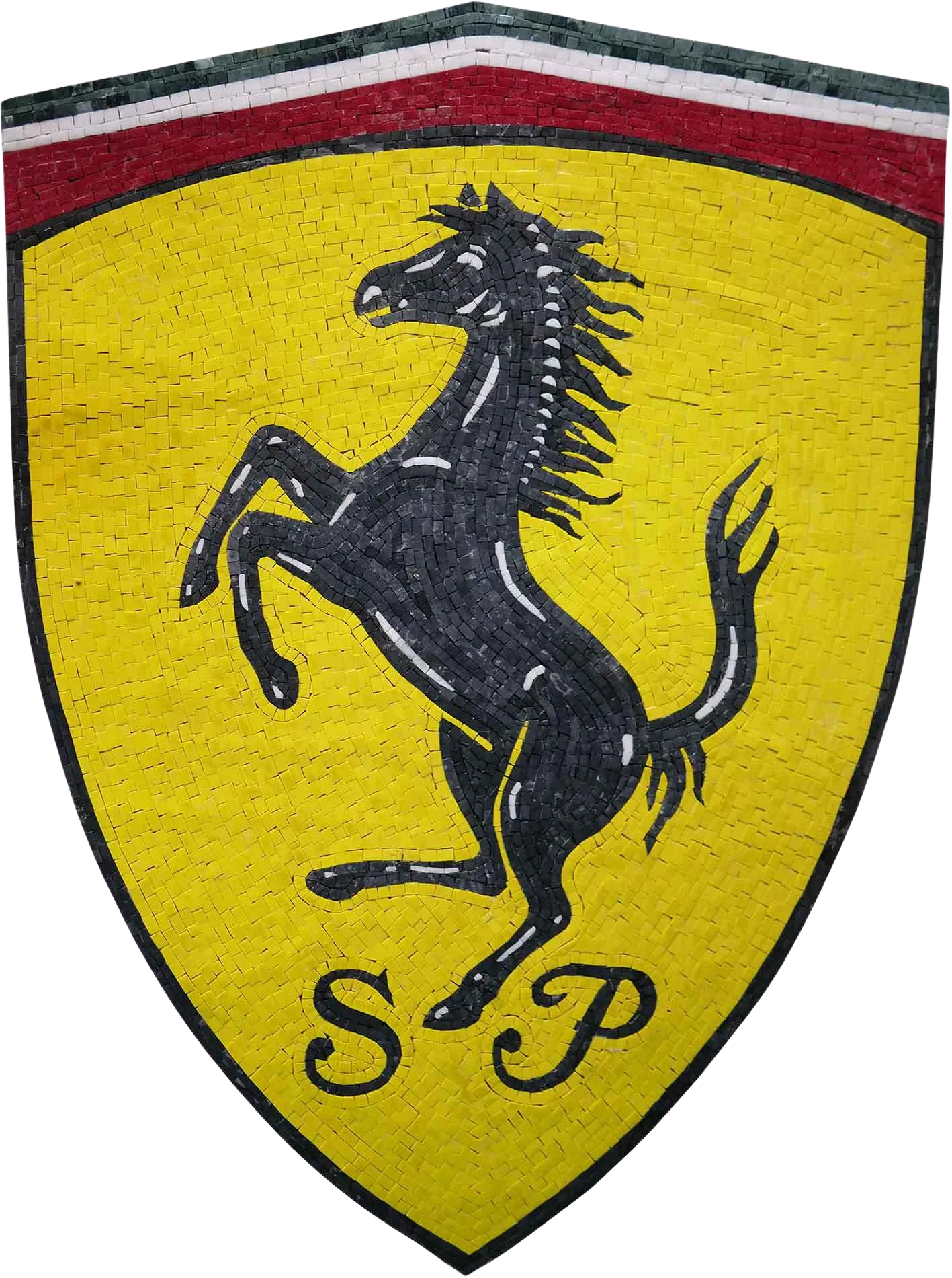 Mosaic Logo - SP Ferrari | Luxury Handcrafted Natural Stone Art