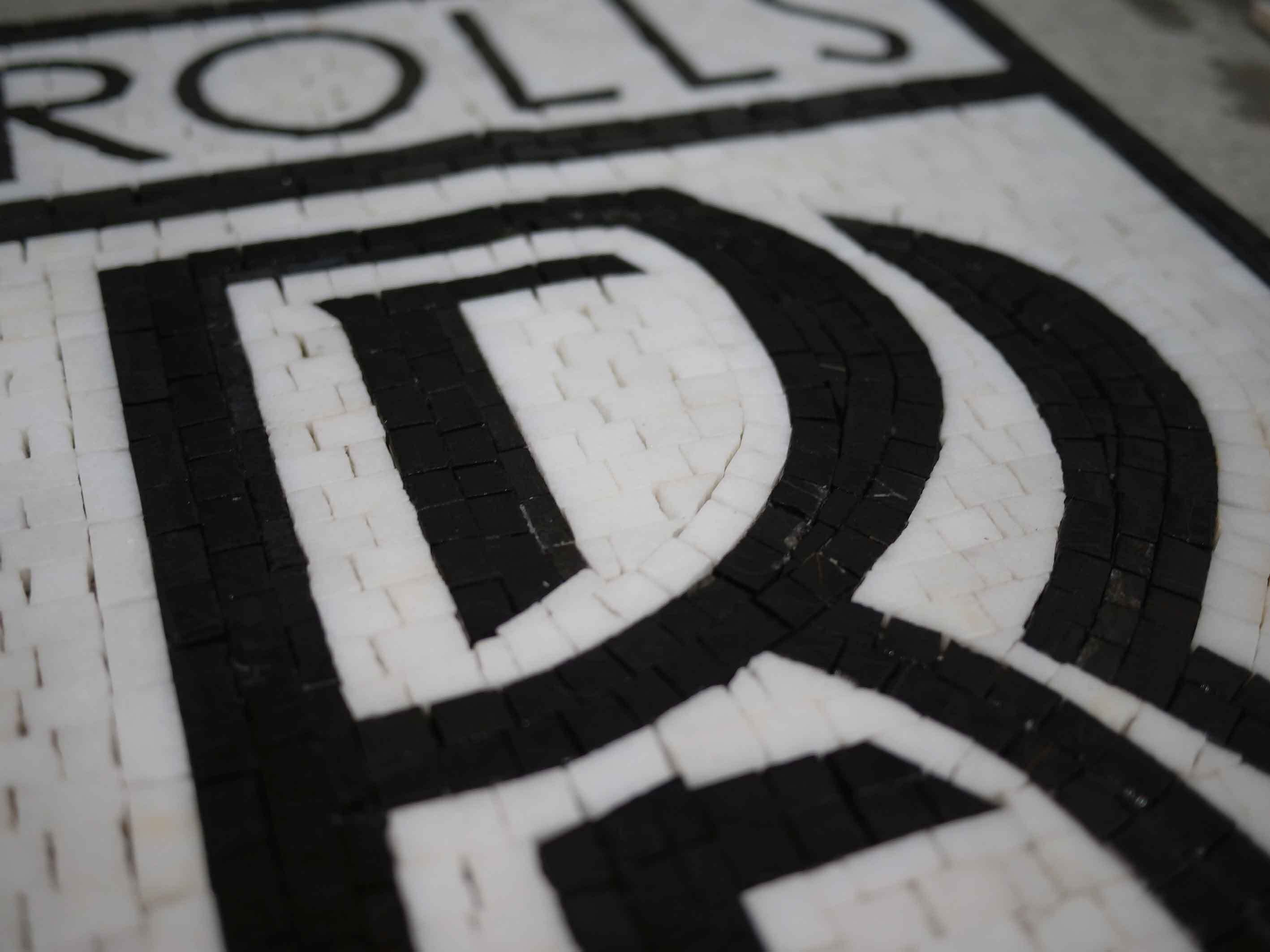 Rolls Royce Logo - Sunset Mosaic Sign - Mesh Backing - Image 2