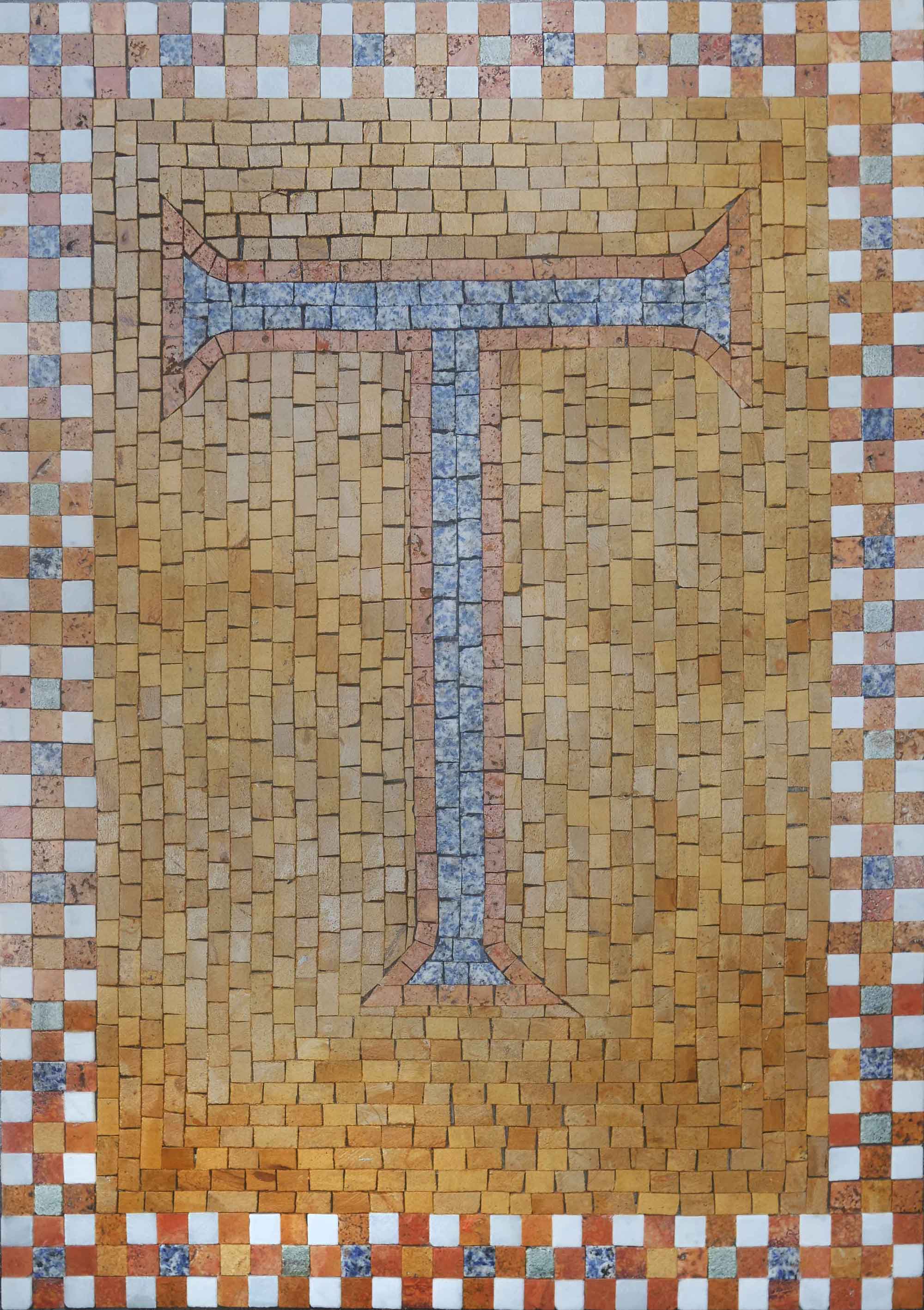 Initial Custom - Marble Mosaic Tiles - Mesh Backing
